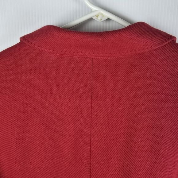 Talbots Women's Aberdeen Red Cotton Blend Blazer 2 Button Closure Size 10 Office - Picture 10 of 14